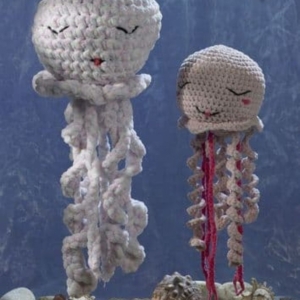 James C Brett Crochet Pattern JB938 Jasmine & Joy Jellyfish
