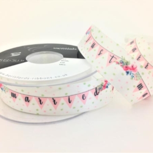 Ribbon Just Married - per metre