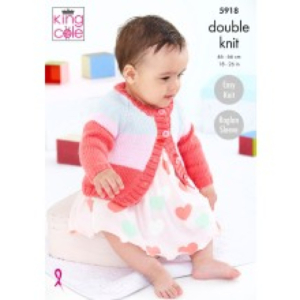 King Cole Pattern 5918 Sweater, Hat & Cardigan