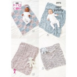 King Cole Pattern 5973 Blankets