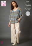 King Cole Womens Knitting Pattern 6386