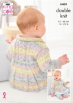 King Cole Baby Knitting Pattern 6464