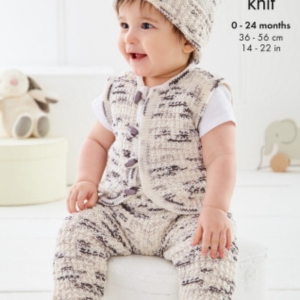 King Cole Baby Set Knitting Pattern 6534