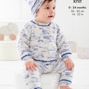 King Cole Baby Set Knitting pattern 6536