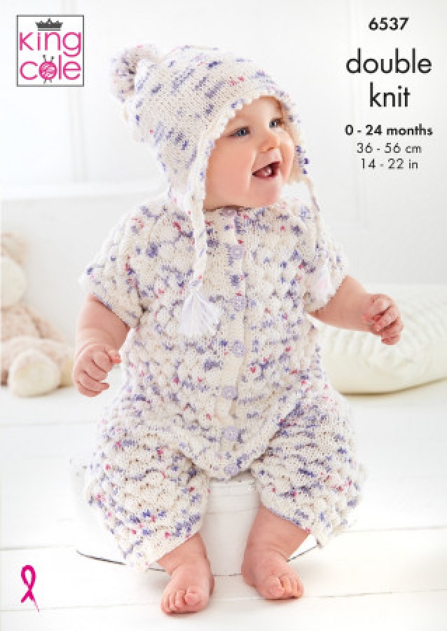 King Cole Baby Set Knitting pattern 6537