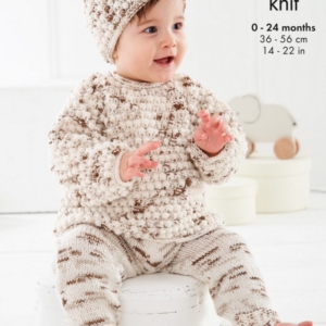 King Cole baby Set Knitting Pattern 6540