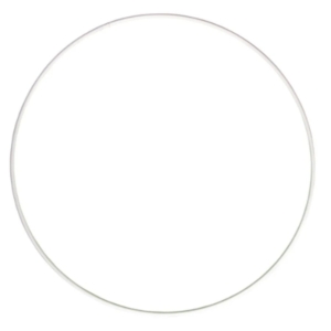Metal Ring White 12cm