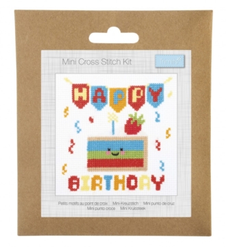 Trimits Mini Cross Stitch - Happy Birthday