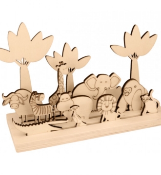 Artemio Wooden Safari Landscape