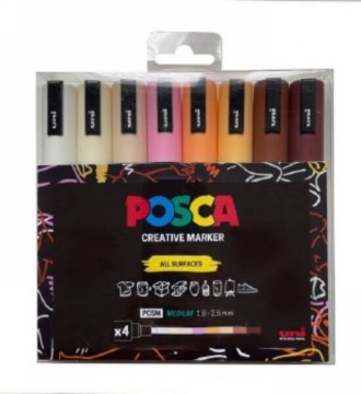 Posca Set Of  Neutral Pens 8 Pk
