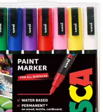 POSCA Paint Marker Fine Tip 8pk