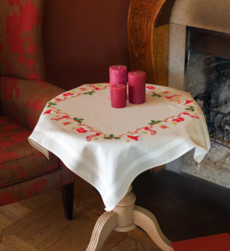 Christmas Tablecloth Embroidery Kit