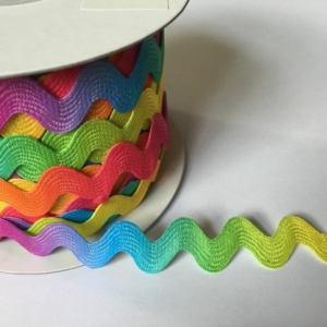 Rik Rak Multicoloured Braid SOLD BY THE METRE
