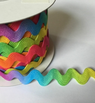 Rik Rak Multicoloured Braid SOLD BY THE METRE
