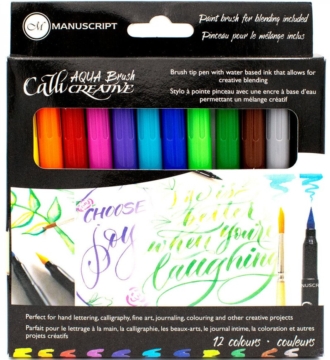 Manuscript  Callicreative Aqua Brush Markers Pk 12