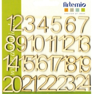 Artemio Wooden Numbers 20mm