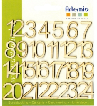 Artemio Wooden Numbers 20mm