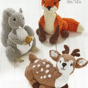 King Cole Woodland Wildlife Knitting Pattern 9212
