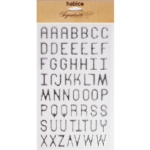 Metallic Alphabet Foam Sticker Silver