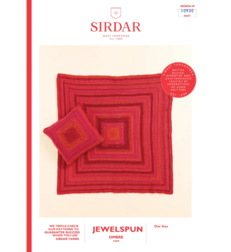 Sirdar Crochet Blanket Pattern 10930