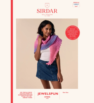 Sirdar Crochet Shawl Pattern 10927