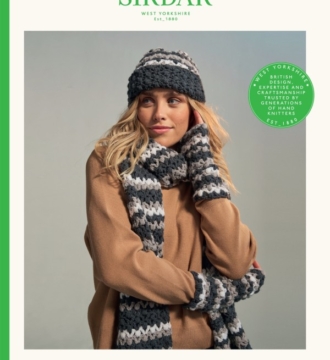 Sirdar Loveful 100% Recycled Yarn Hat, Scarf & Mittens Crochet Pattern 10769
