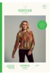 Sirdar Loveful 100% Recycled Yarn Knitted Cardigan Pattern 10771