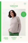 Sirdar Loveful 100% Recycled Tweed Blend DK Yarn Sweater Pattern 10781