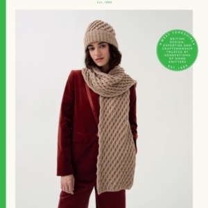 Sirdar Loveful 100% Recycled Yarn Knitted  Hat & Scarf Pattern 10787