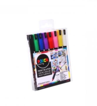 Posca Starter Ultra Fine Tip 8 Pack