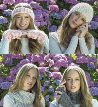 Wendy Wools Scarf, Headband,Neck & Wrist Warmers Knitting Pattern 7012