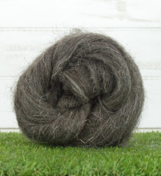 Needle Felting Natural Herwick Dark Grey Fleece 50g