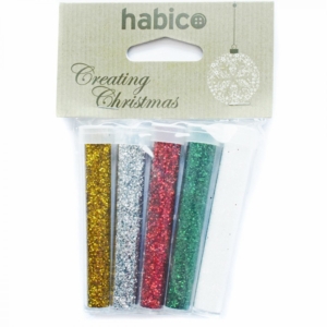 Glitter xmas 5 x 5g tubes