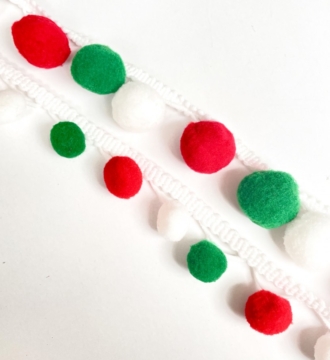 Xmas Pom Pom Trim