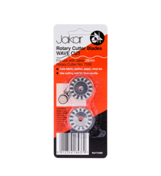 Jakar Rotary Trimmer Replacement Blades 25mm - Wave Cut