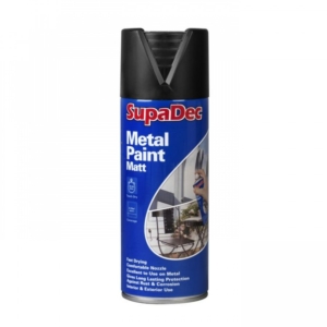 972 Matt Black SuperDec Metal Spray Paint 340G 400ML