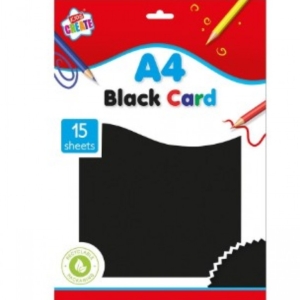 Kids Create A4 Black Card