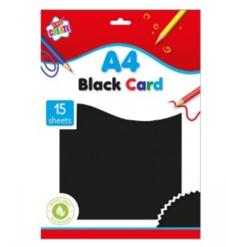 Kids Create A4 Black Card