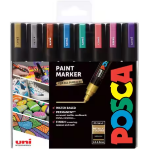 Posca Permanent Metallic Paint Markers