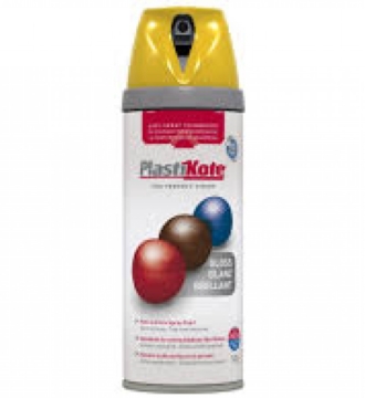 21105 plastikote gloss spray paint 400ml yellow