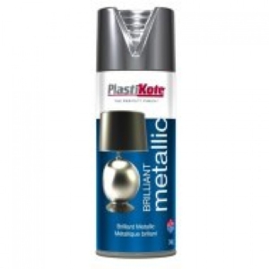 Plasti-kote Brilliant Metallic Silver spray 400ml