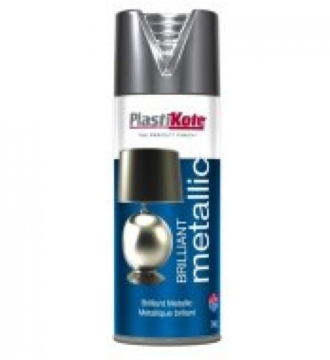 Plasti-kote Brilliant Metallic Silver spray 400ml