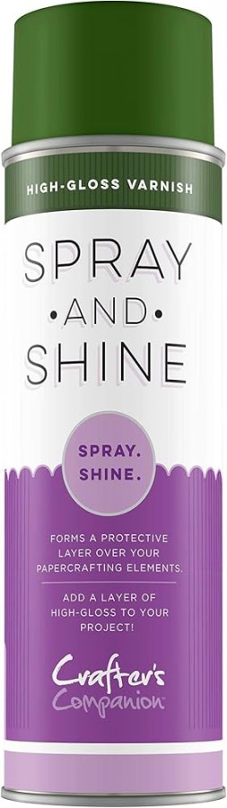 Crafters Companion Spray & Shine Hard Wearing High Gloss Varnish Spray 250ml