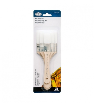 Royal & Langnickel Large Area Brush Set - White Taklon (Medium)