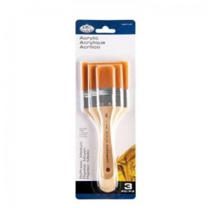 Royal & Langnickel Large Area Brush Set - Gold Taklon (Medium)