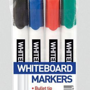 WHITE BOARD MARKERS 4 ASSORTED