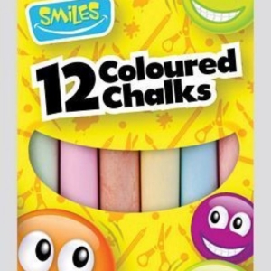 SMILES COLOUR CHALKS PACK 12