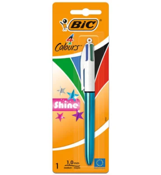 Bic 4 Colour Shine Ballpoint Pen