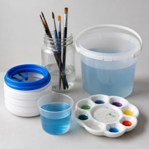 Water & Paint Containers