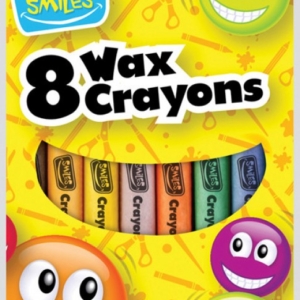 SMILES WAX CRAYONS X 8